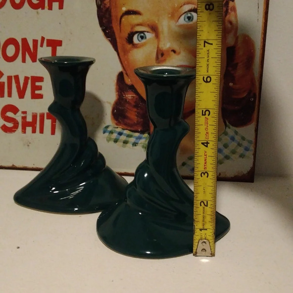 Vintage Haeger Pottery Set Of Ceramic Candle Holders (1993) Royal Haeger - Picture 9 of 10